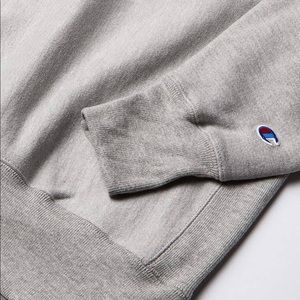 Reverse Weave Crew, 3D Floss Stitch Logo